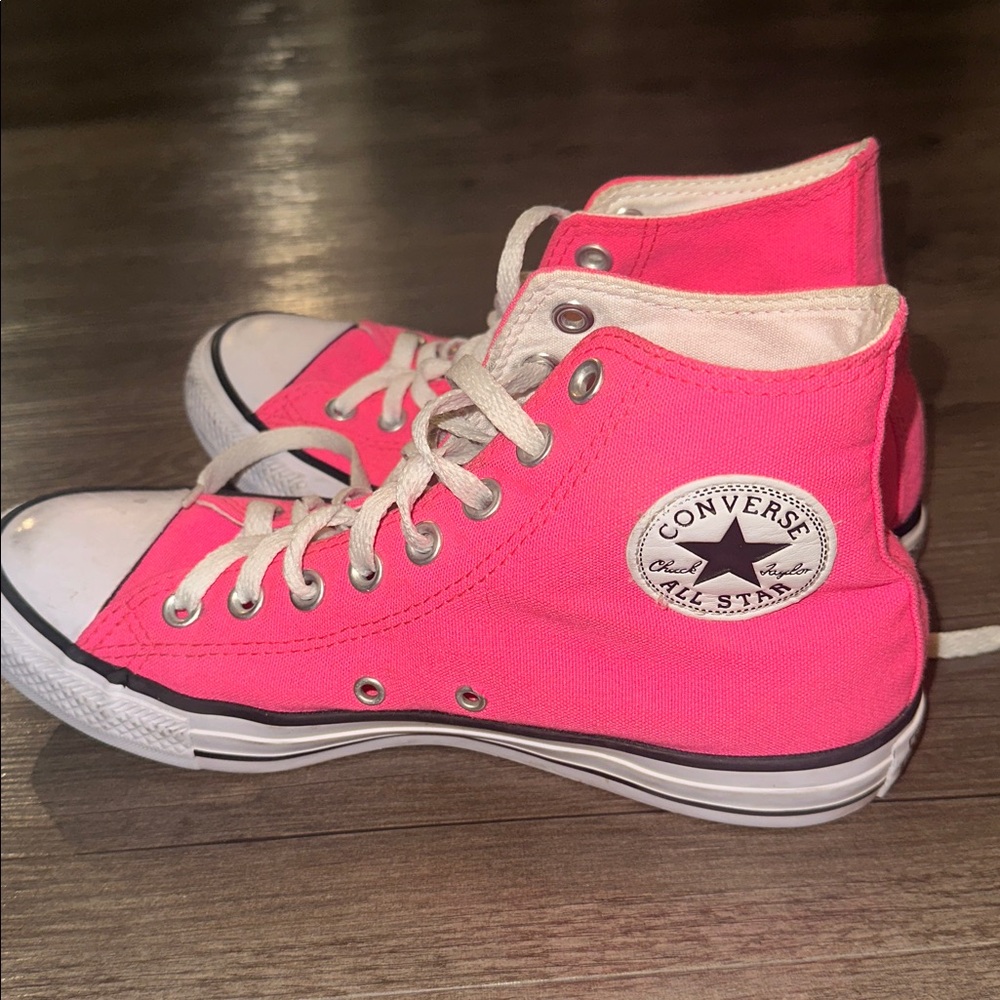 Women's Pink High-Top Sneakers